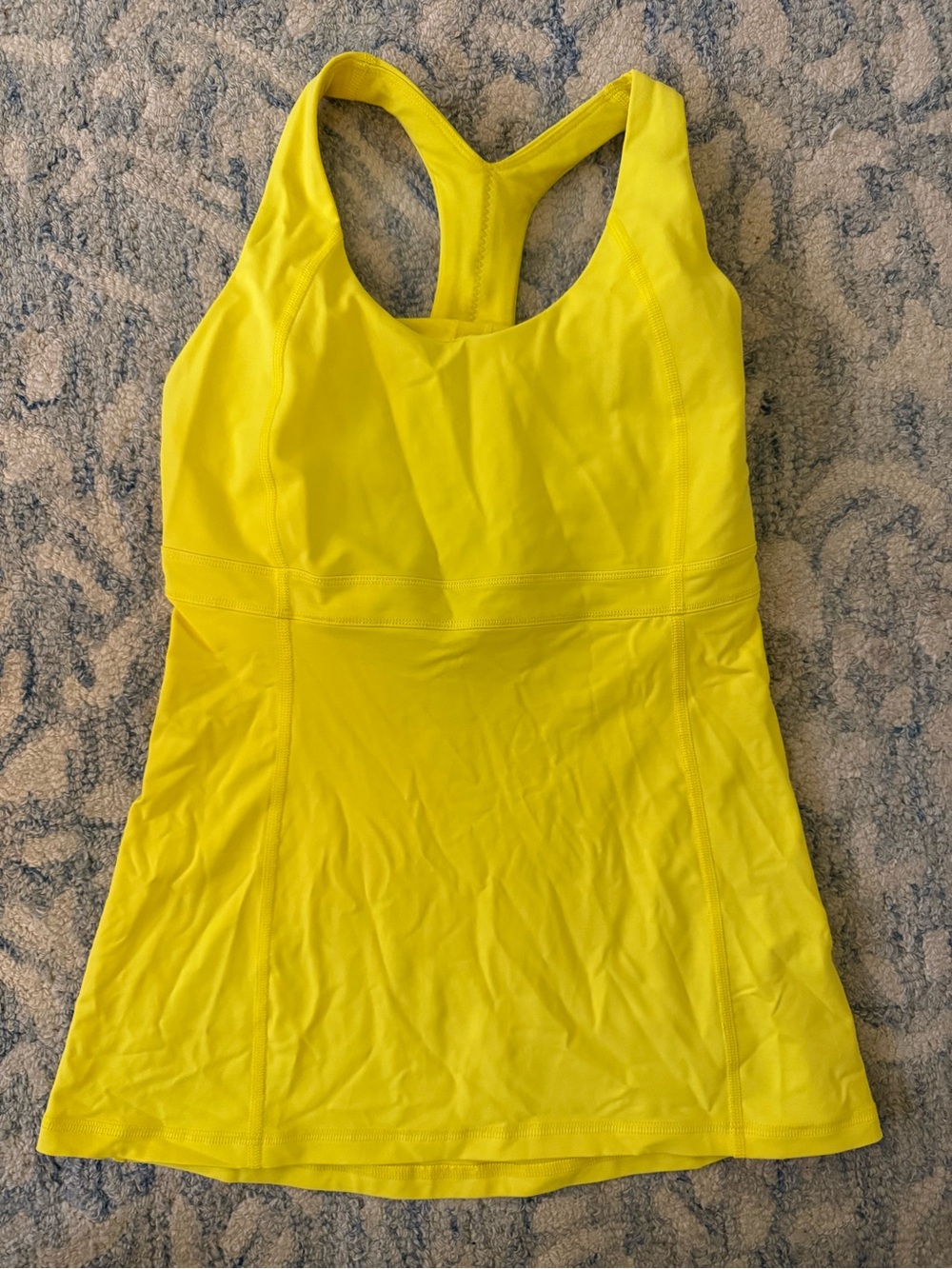 lululemon athletica Bright Yellow Racerback Tank Top